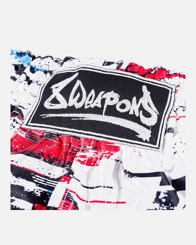 Pantalones de Muay Thai 8 WEAPONS Cut Like A Blade 2.0 – Blanco