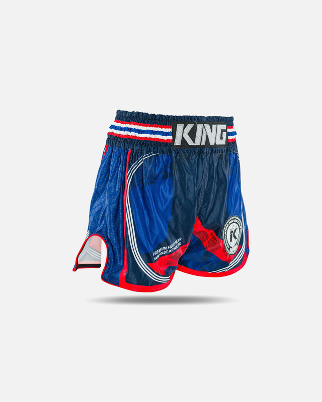 King Pro Boxing Muay Thai shorts Flag – Blå