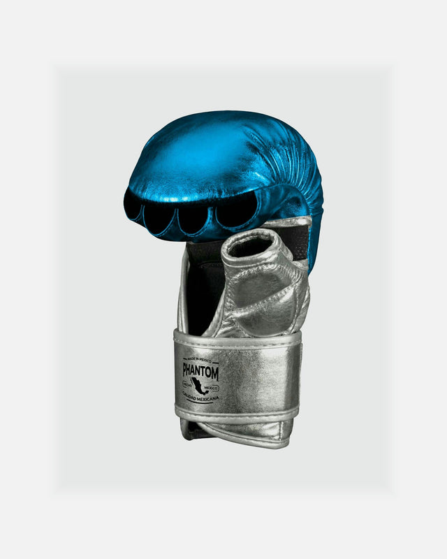 Gants de MMA Phantom Athletics Mexico – Bleu clair/Argent