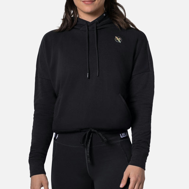 Hayabusa Hoodie Cozy Fleece til kvinder - Sort