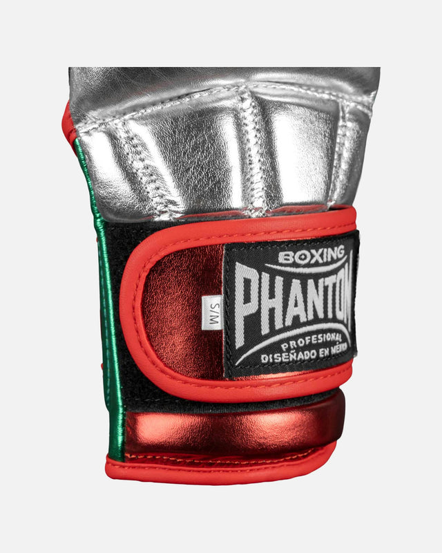 Phantom Athletics MMA-handskar Mexico – Silver/Grön/Röd