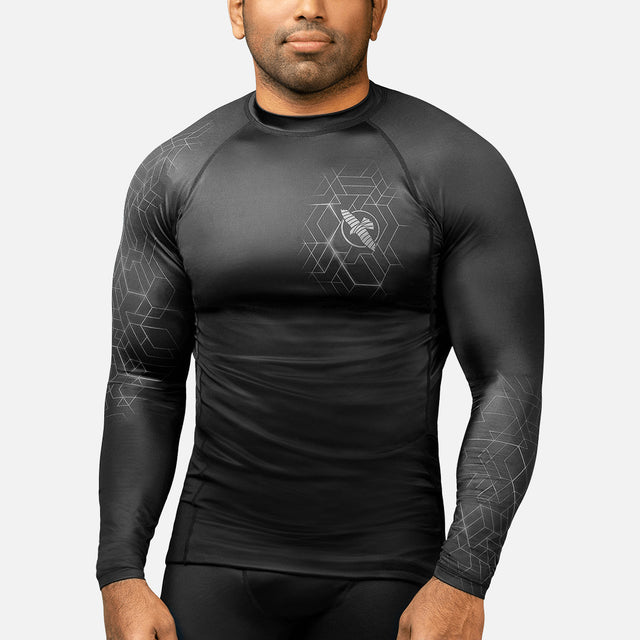 Rashguard Hayabusa Geo Mangas Compridas – Cinzento