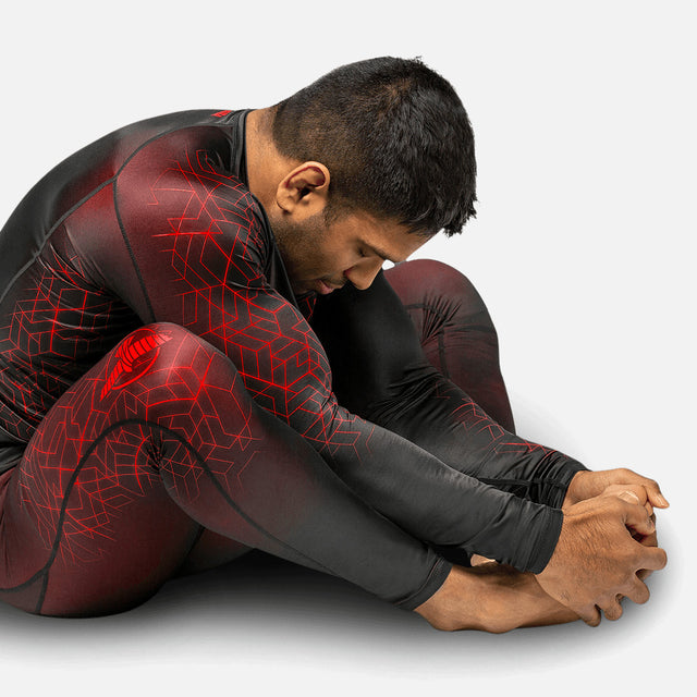 Pantaloncini a compressione Hayabusa Geo – Rosso
