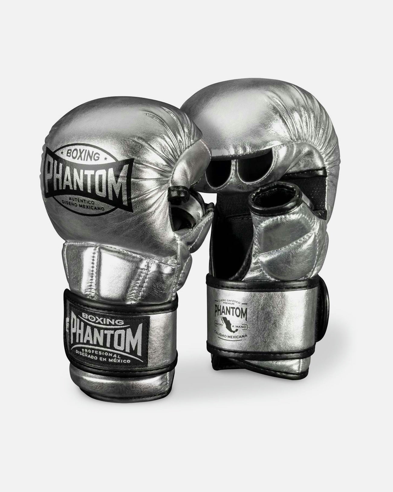 MMA rukavice Phantom Athletics Mexico – Stříbrná/Černá