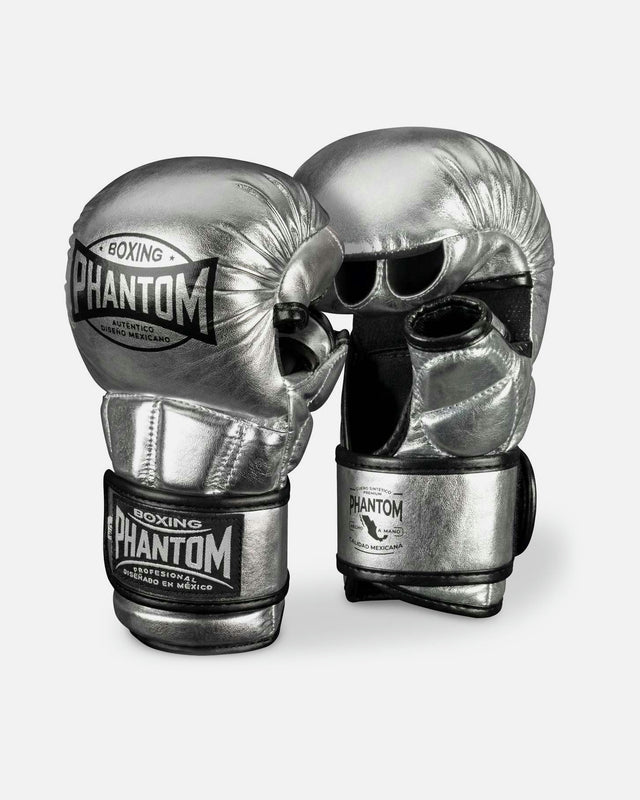 MMA rukavice Phantom Athletics Mexico – Stříbrná/Černá