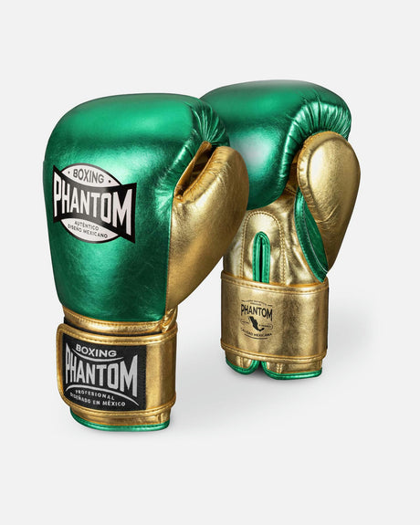 Guantes de boxeo Phantom Athletics Mexico – Verde/Oro