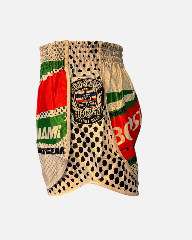 Booster Muay-Thai-Shorts Suriname – Weiß