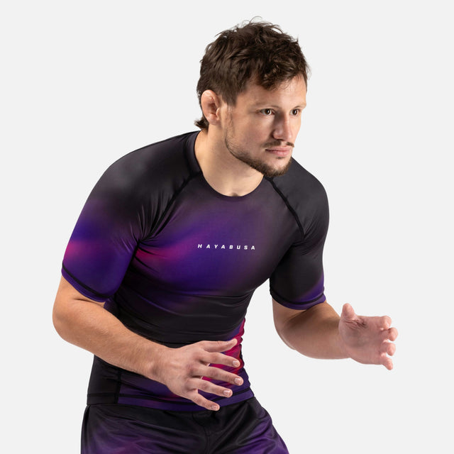 Hayabusa Rashguard Apex Nova Korta ärmar – Lila
