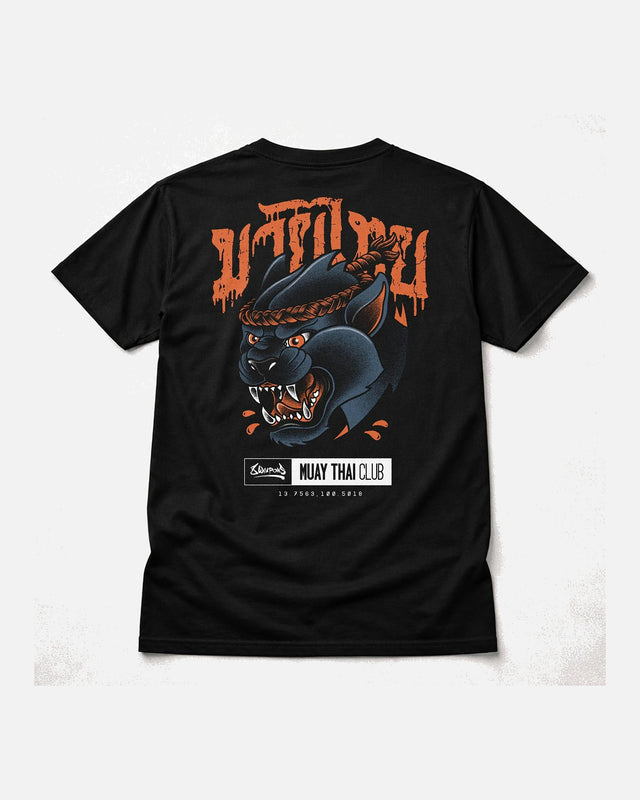 8 WEAPONS T-shirt Panther – Sort