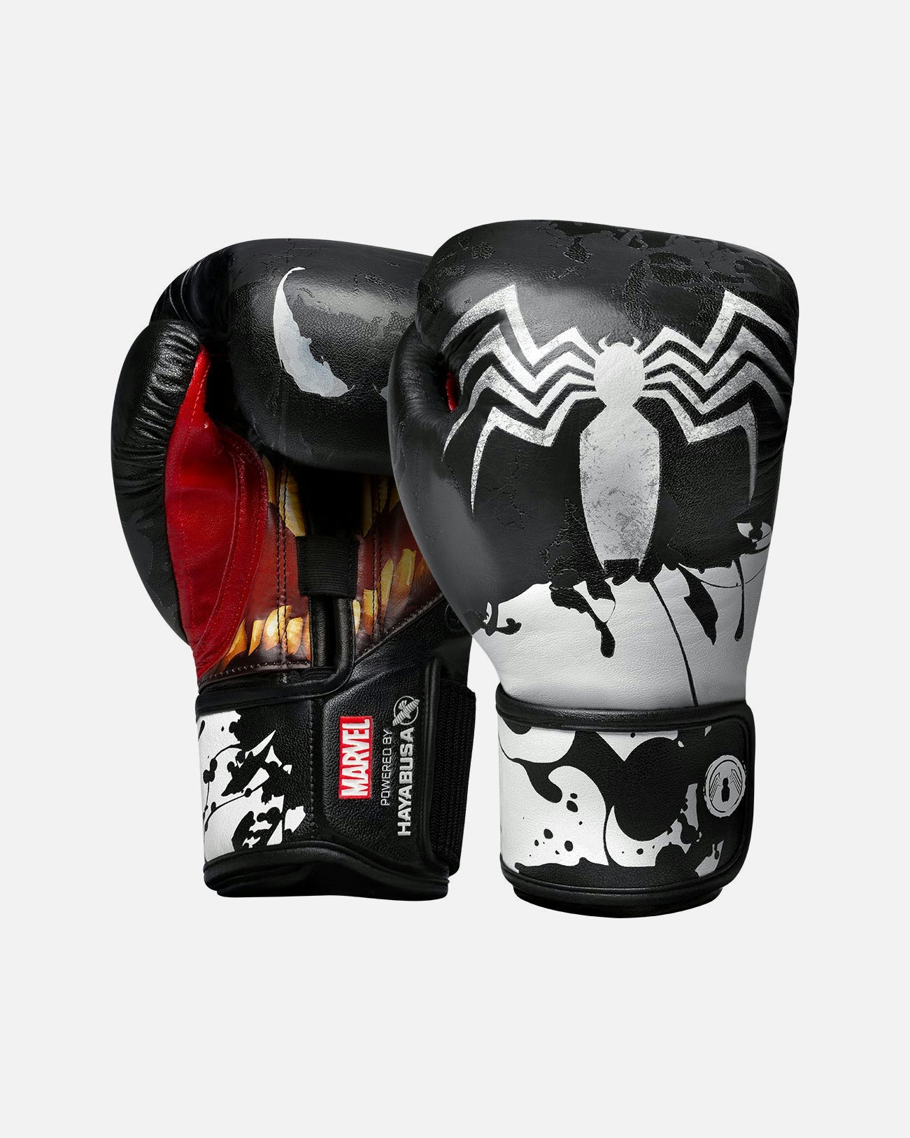 Hayabusa x Marvel Boxing gloves Venom – Black/White