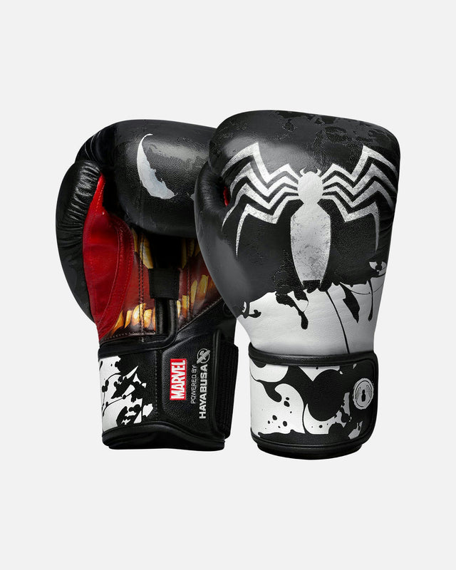 Hayabusa x Marvel Boxing gloves Venom – Black/White