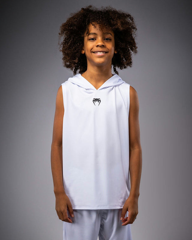 Venum Hoodie Elite Sleeveless Barn – Vit