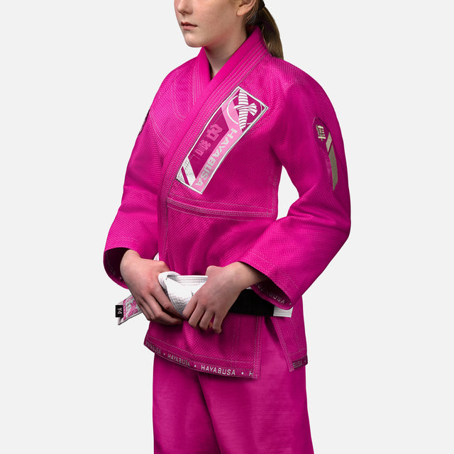 Kimono BJJ Hayabusa Ascend Copii – Roz