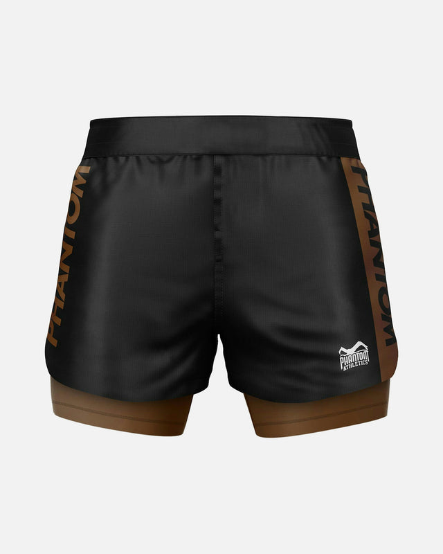 Phantom Athletics Compression Shorts Fusion-R 2in1 Ranked – Brown