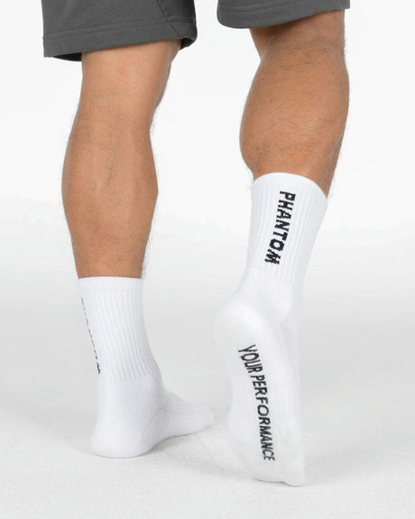 Phantom Athletics Performance-strømper – hvid