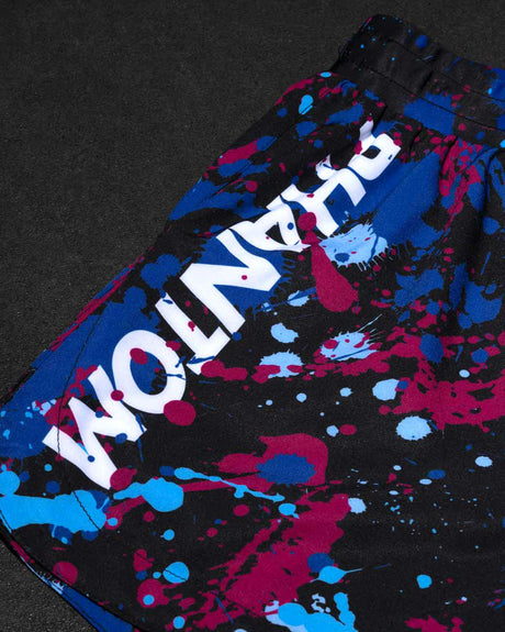 Pantalones de MMA Phantom Athletics Fusion Splatter – Azul