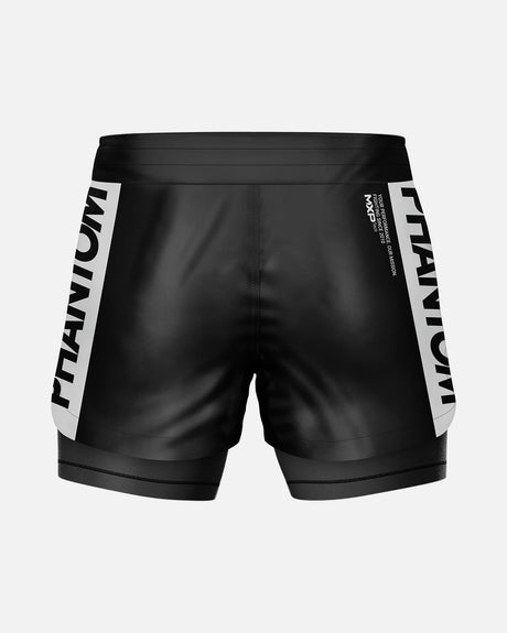 Calções de compressão Phantom Athletics Fusion 2in1 Apex – Preto