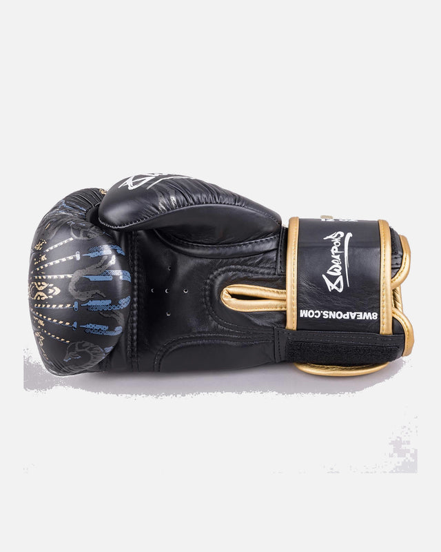 Luvas de boxe 8 WEAPONS Three Elephants 2.0 – Preto/Ouro