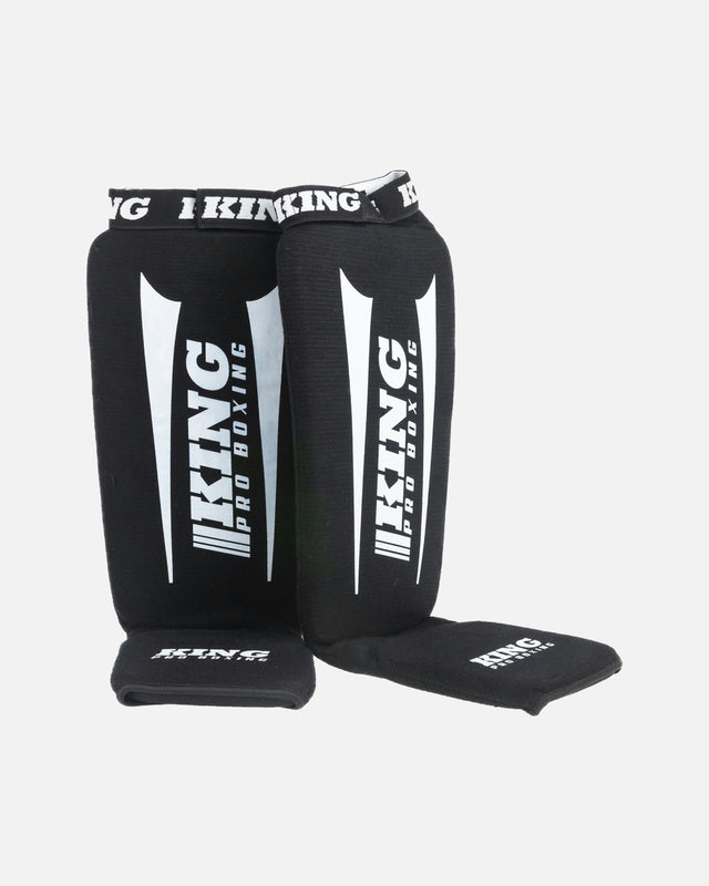 King Pro Boxing Skinnebensbeskyttere AMSG Pro - Sort