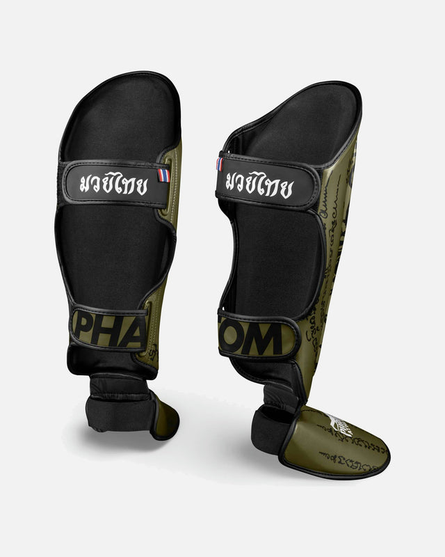 Phantom Athletics Schienbeinschoner Muay Thai – Armygrün