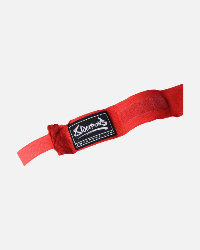 8 WEAPONS Boxningslindor, semi-elastiska, - Röd