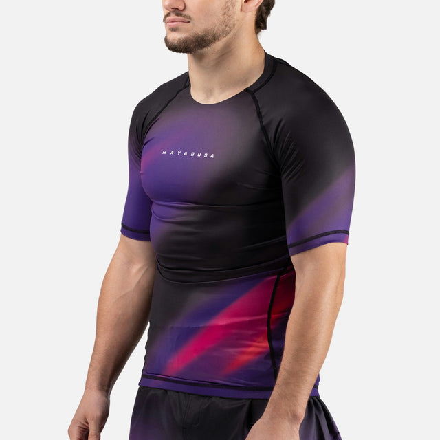 Hayabusa Rashguard Apex Nova Korta ärmar – Lila