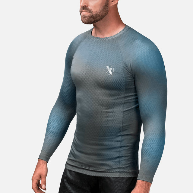 Hayabusa Rashguard Fusion Dlouhé rukávy - Šedá/Aqua