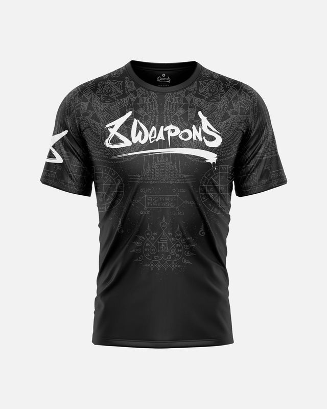 8 WEAPONS T-Shirt Hanuman Yant – Sort/Grå