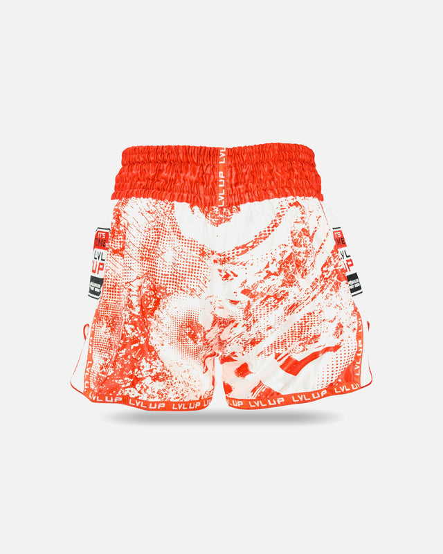 Pantaloncini Muay Thai LVL UP Stadium – Rosso