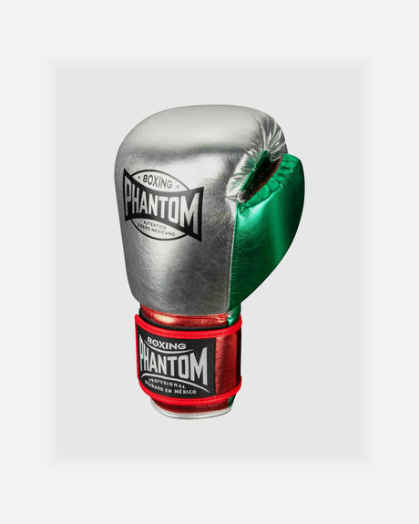 Guantes de boxeo Phantom Athletics Mexico – Plata/Verde/Rojo