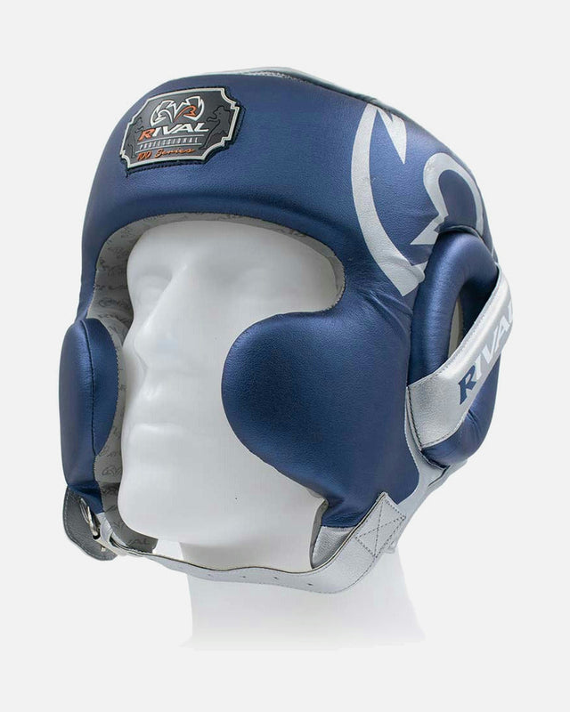 Kask bokserski Rival RHG100 Professional – Niebieski/Srebrny