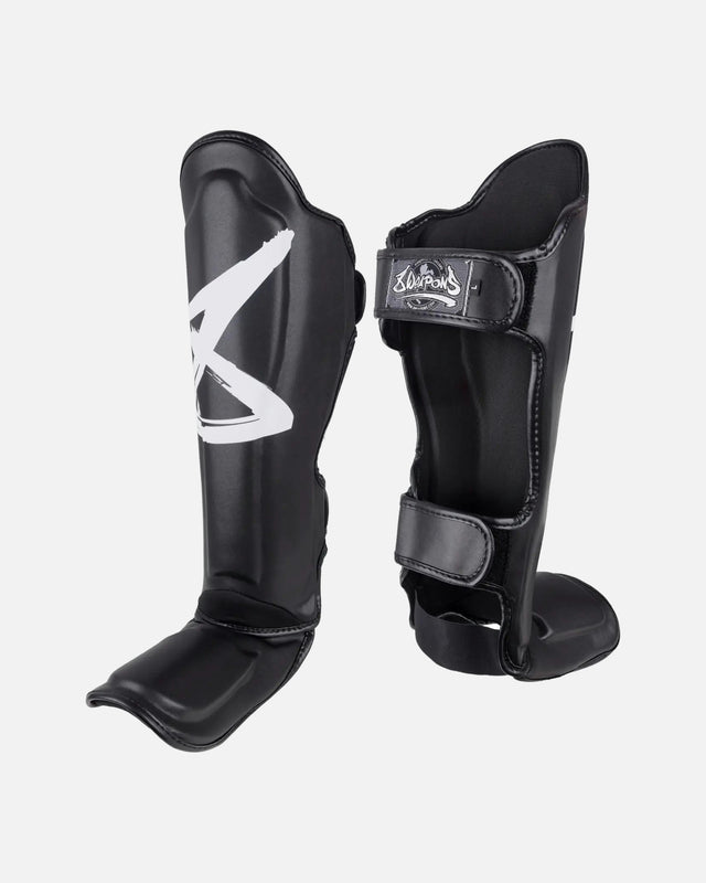 8 WEAPONS Skinnebensbeskyttere BIG 8 Premium – Sort