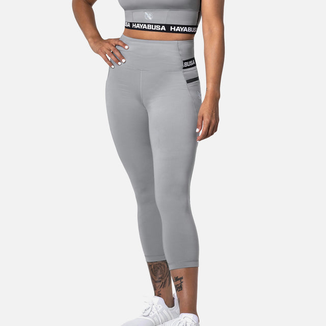 Leggings Hayabusa High Rise 3/4 da donna – Grigio