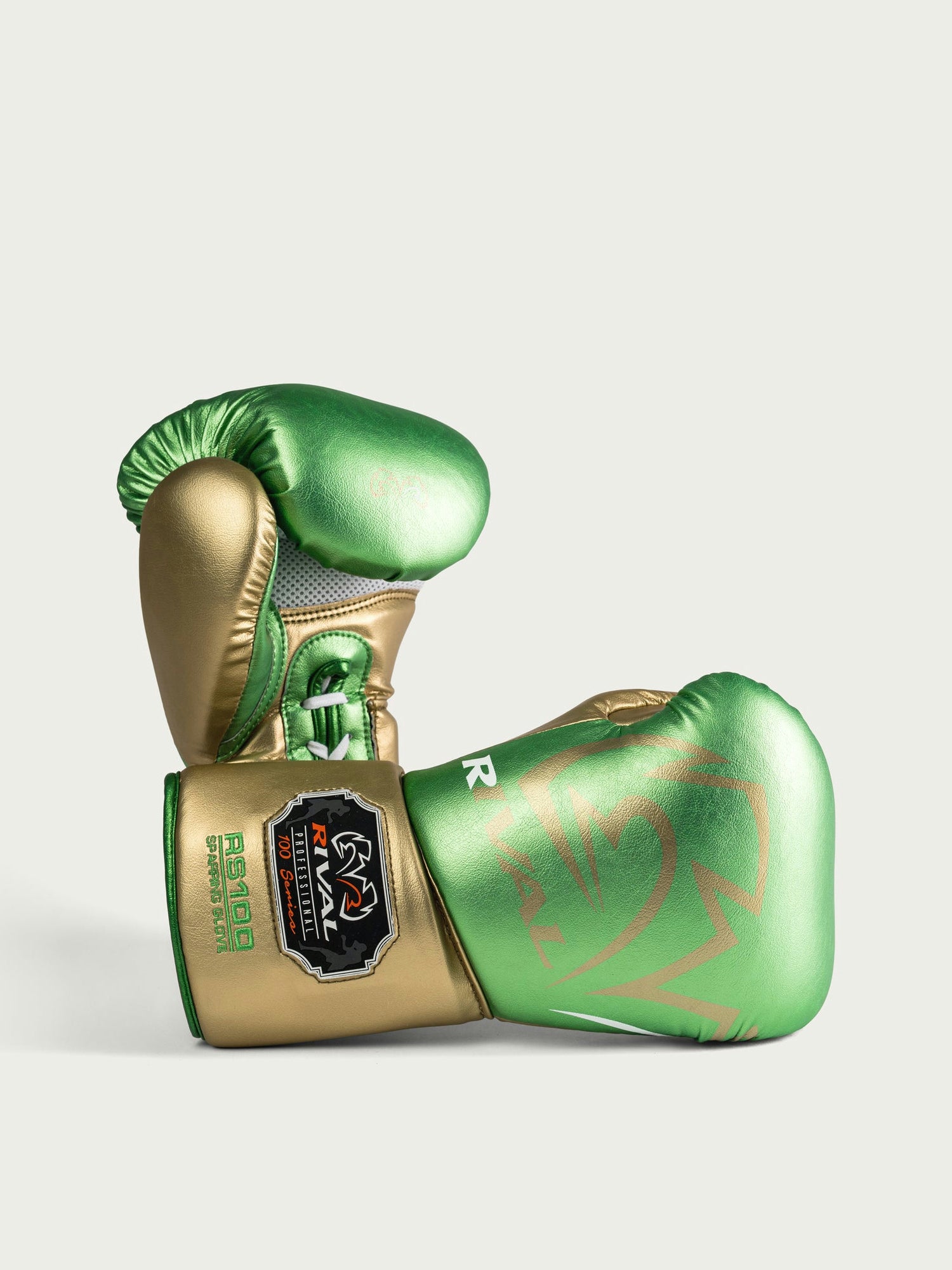 Rival Bokshandschoenen RS100 Pro Sparring - Groen/Goud