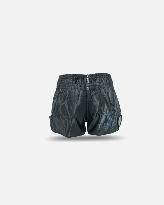King Pro Boxing Muay Thai shorts Hexagon 1 Børn - Sort
