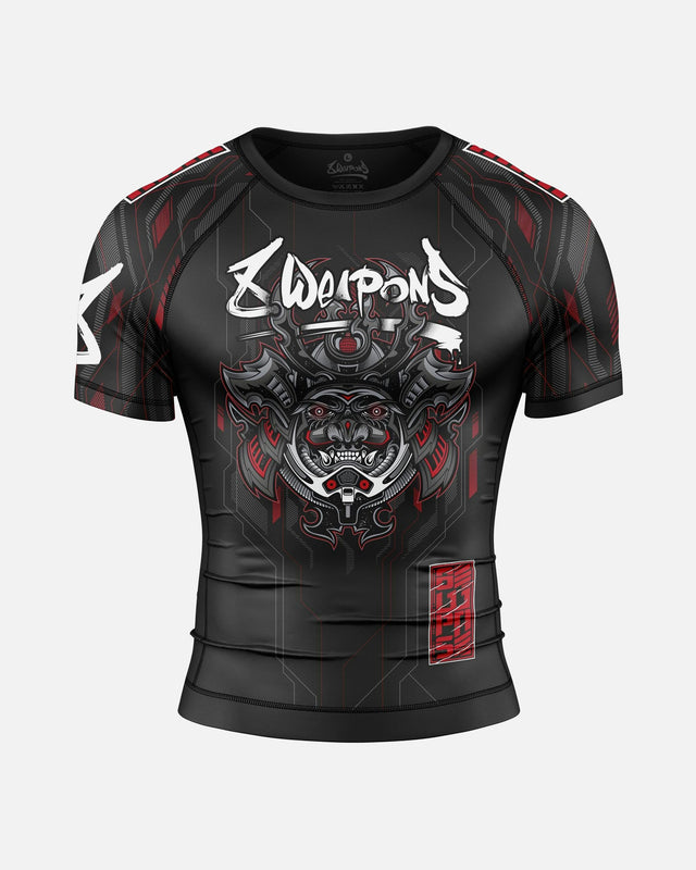 8 WEAPONS Rashguard Samurai 2.0 – Negro/Rojo