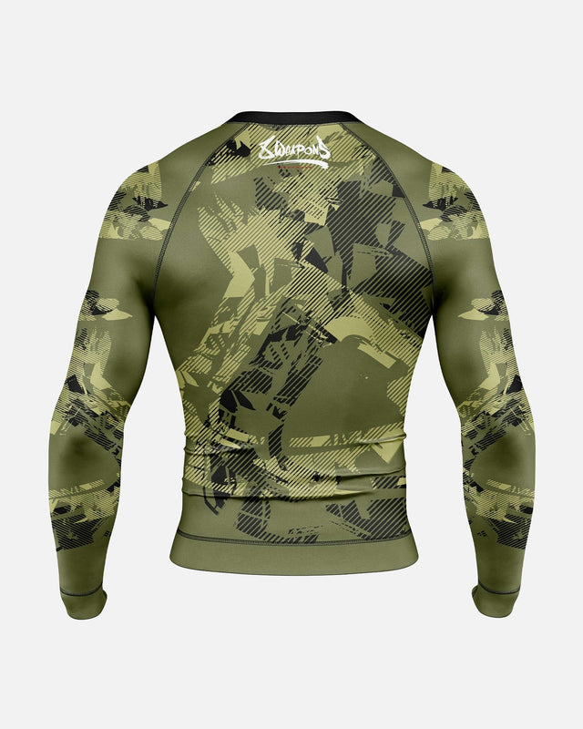 Rashguard 8 WEAPONS Hit 2.0 – Oliv/Negru