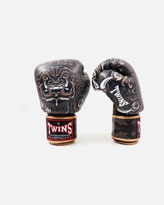Luvas de boxe Twins FBGVL4 Yaktai – Preto