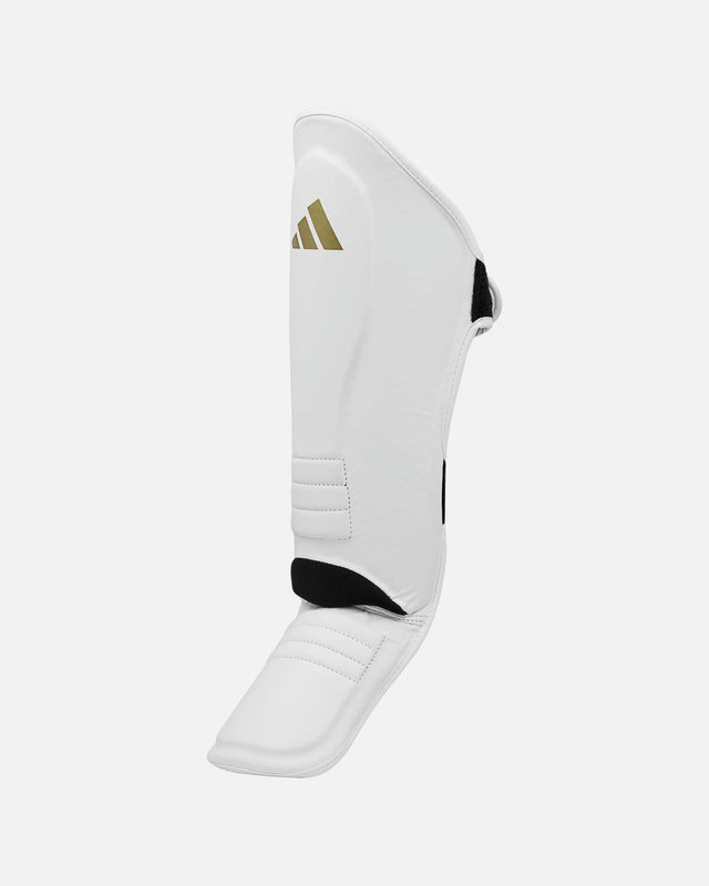 Protège-tibias Adidas Speed Thai Shin-n-Step – Blanc/Or