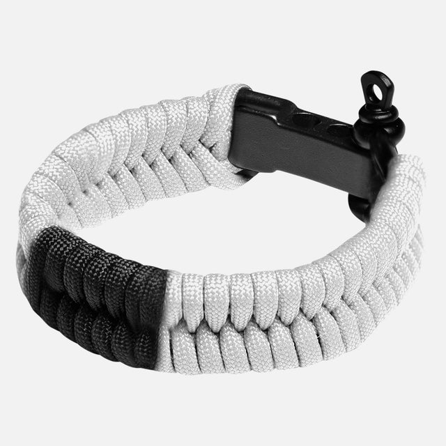 Hayabusa Paracord Jiu Jitsu Armband - Hvid