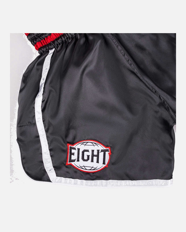 Pantaloncini Muay Thai 8 WEAPONS Bangkok – Nero/Bianco