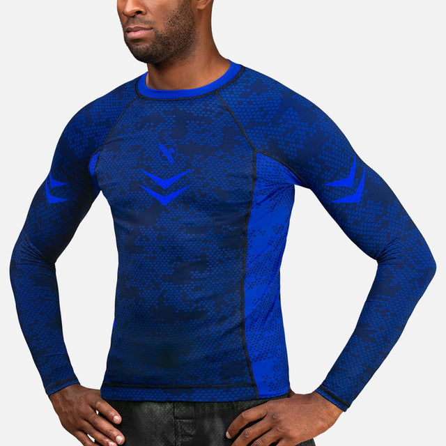 Hayabusa Rashguard Ranked Dlouhé rukávy – Modrý