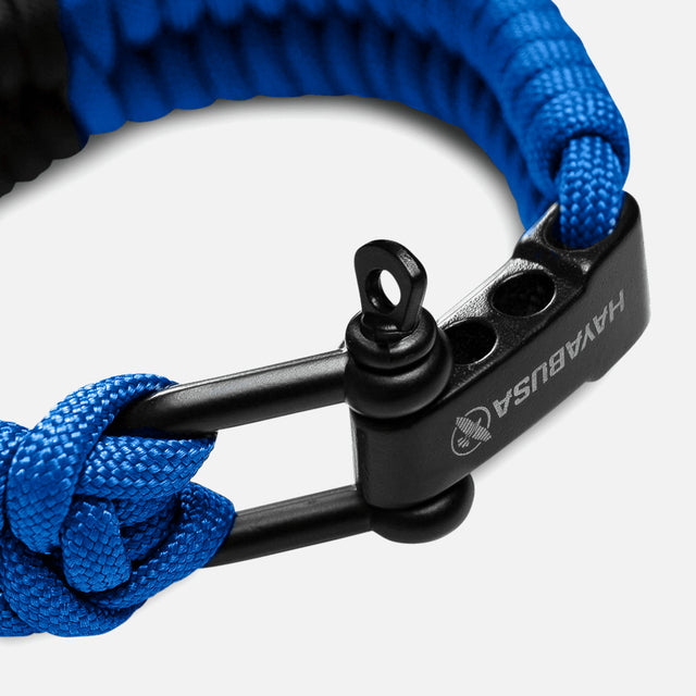 Hayabusa Paracord Jiu Jitsu Armband - Modrá