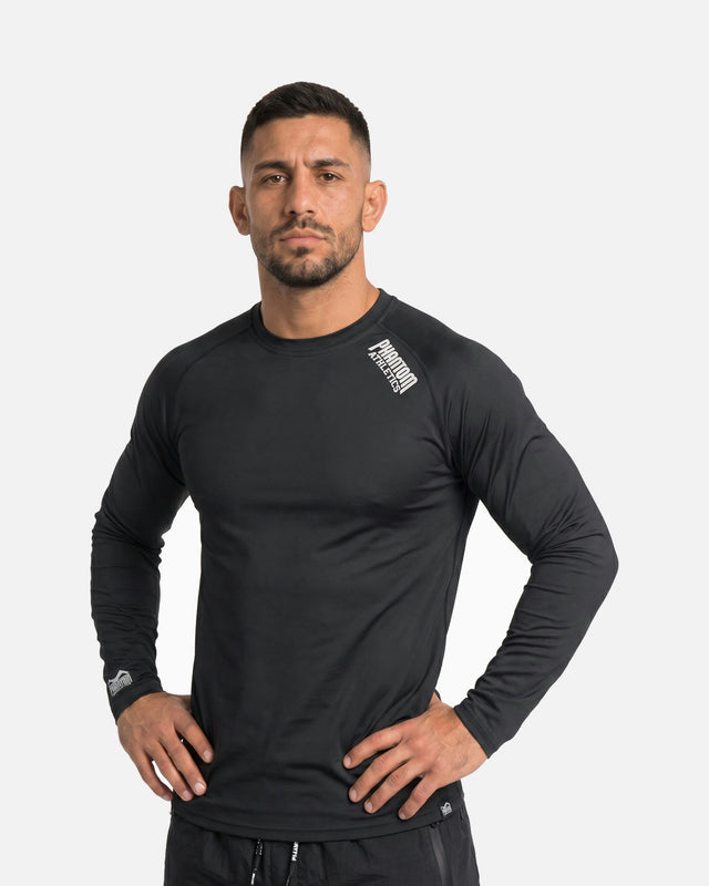 T-shirt d'entraînement Phantom Athletics Tactic Manches longues – Noir