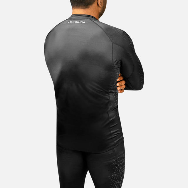Rashguard Hayabusa Geo Mangas Compridas – Cinzento