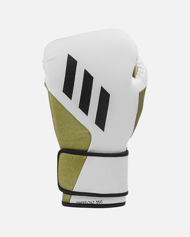 Mănuși de box Adidas Speed Tilt 350 – Alb/Auriu