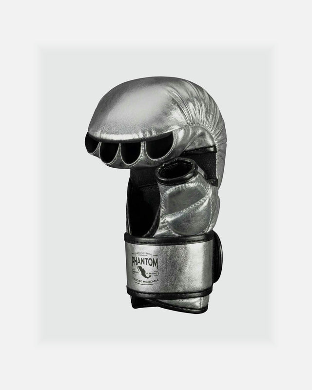 MMA rukavice Phantom Athletics Mexico – Stříbrná/Černá