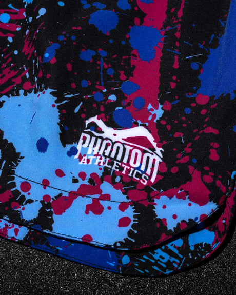 Pantalones de MMA Phantom Athletics Fusion Splatter – Azul