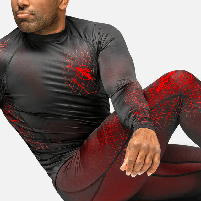 Pantaloncini a compressione Hayabusa Geo – Rosso