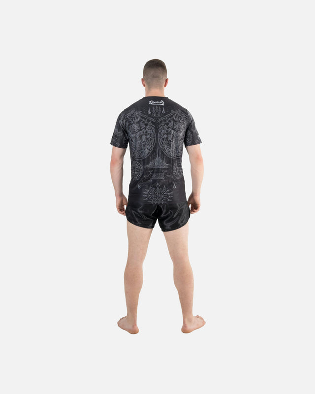 8 WEAPONS T-Shirt Hanuman Yant – Sort/Grå